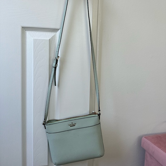 kate spade Handbags - Brand new, never used light blue/teal Kate Spade purse.